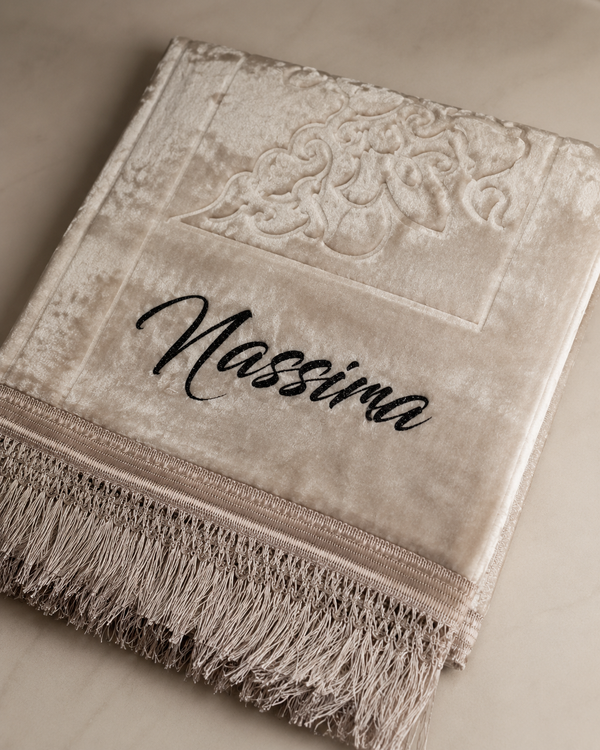 Tapis de prière personnalisé